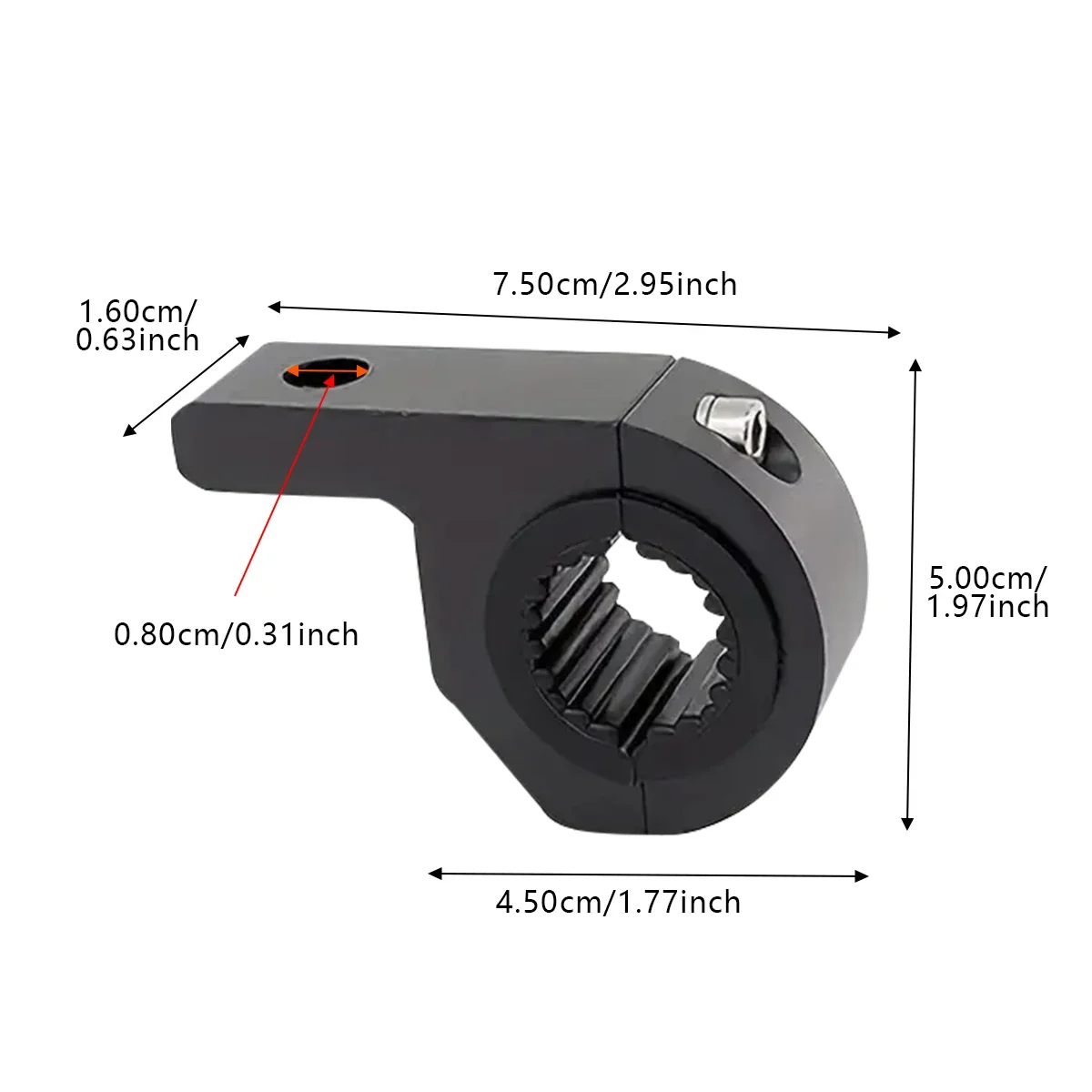 Aluminum Alloy Motorcycle LED Headlight Spotlight Clamps Bracket Tube Mount Motorcycle Fog Light Auxiliary Lamp Holder image 2