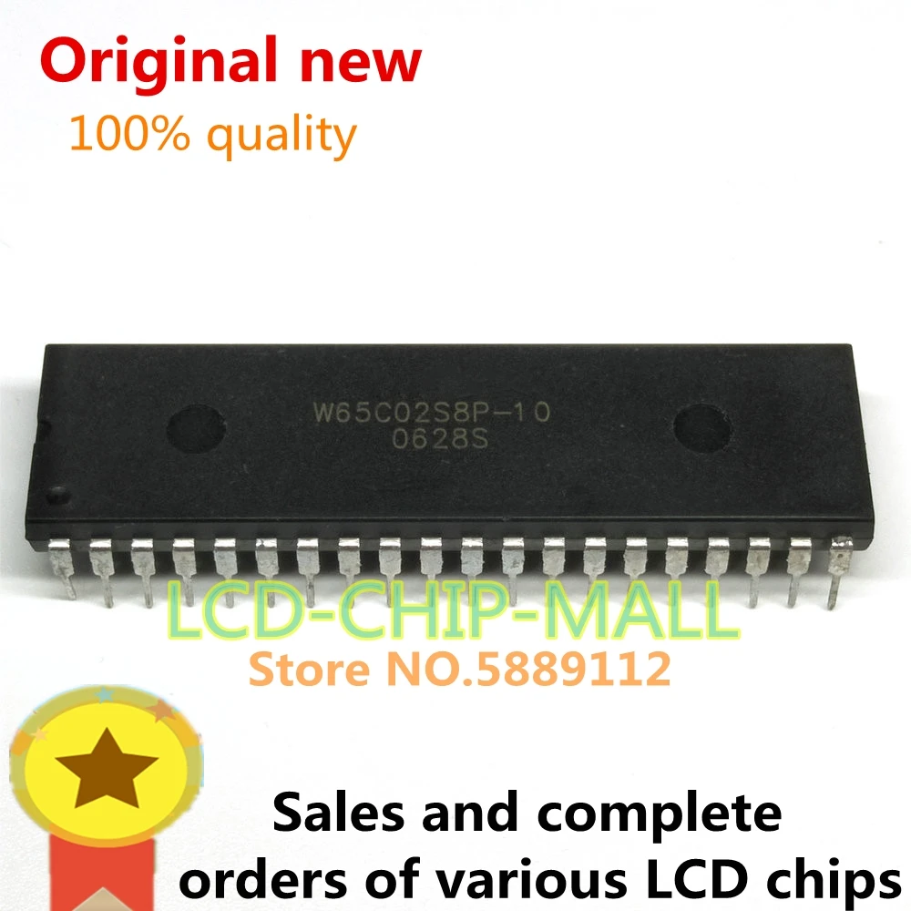 1PCS W65C02S8P-10 W65C02S8P SIP40 in stock 100%good