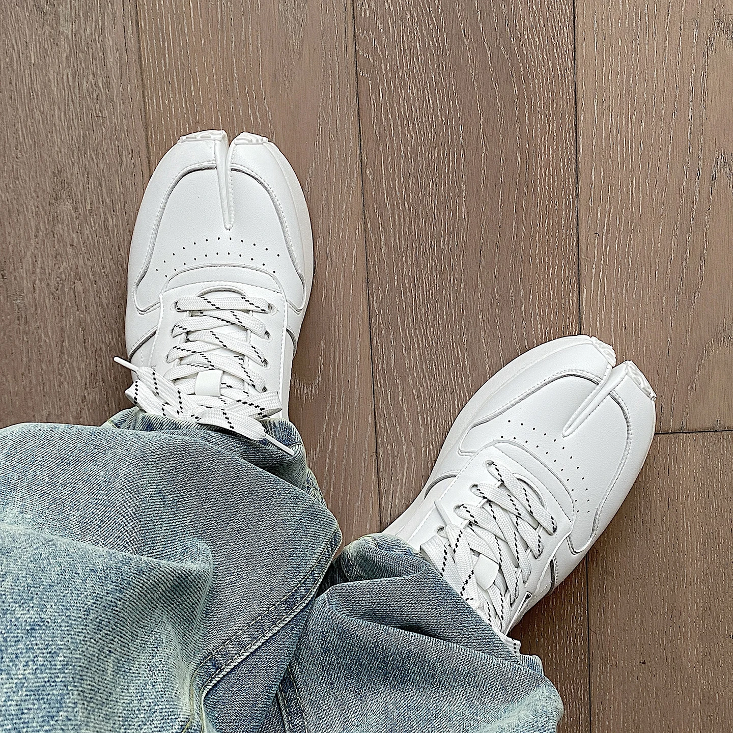 Casual Sporty Men's Shoes Thick Bottom Pig Hoof Design Couple Matching Low Top round Toe Fashionable Single Shoes CESONMIE Or...
