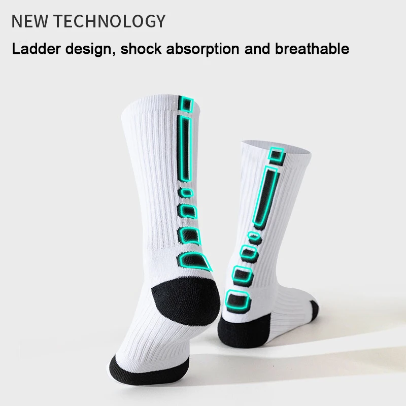 1 Pair Sports Socks Women Men Volleyball Socks Basketball Socks Running Cycling Breathable Anti-slip Athletic Elite Socks