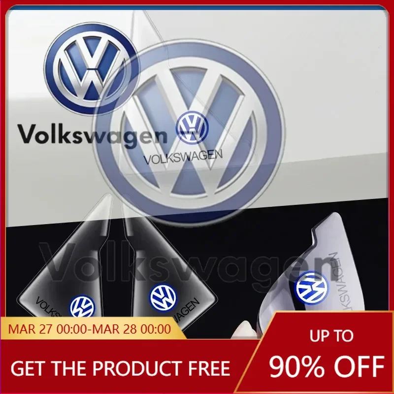 

Emblems 2026 Hot For VOLKSWAGEN VW VW For Volkswagen 2pcs Silicone Car Door Corner Cover Auto Anti-collision Protection Sticker