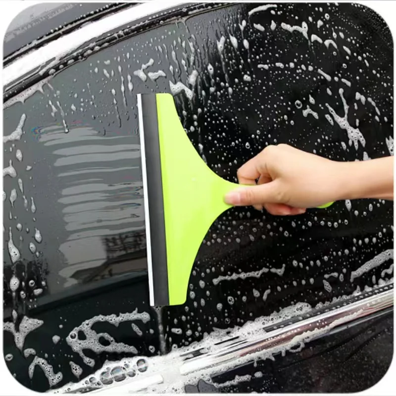 

Bathroom Mirror Cleaner Household Wiper Scrape With Silicone Blade Holder Hook Car Glass Shower Squeegee Window Glass