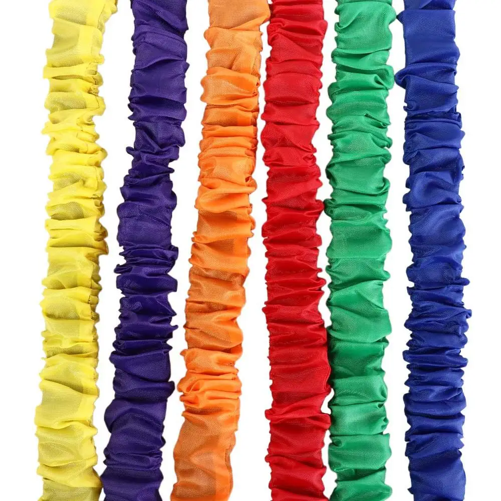 2 Person 3 Foot Group Game Elastic Puttee Parent-child Game Multi Person Sports Game Pros Solid Color Elastic Strap Feet Binding