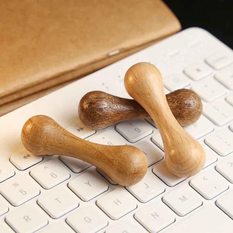Walnut Wood Knucklebone Decompression Toys Hand Spinner Anxiety Stress Rotate Finger Fingertip Spinner Fidget Toys Adults Gifts