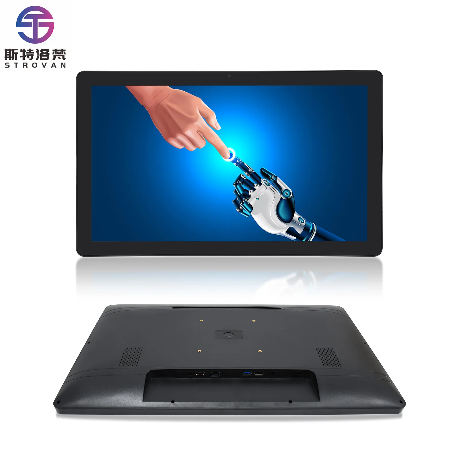 

10.1 14 15.6 18.5 21.5 23.8" 1000-1500nits Plastic Shell All-in-one Capacitive Touch Screen Display Industrial DVI