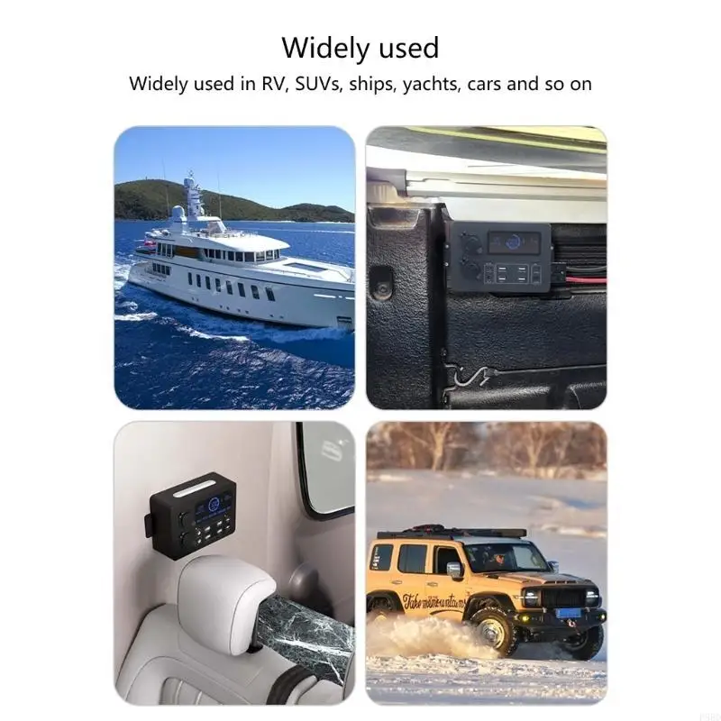 مركز شحن USB ذكي سيارة مع مصباح LED ومنفذ النوع C لإدارة الطاقة الفعالة في حالات الطوارئ #2