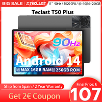 TECLAST tablet T50 Plus, 11 inch, UNISOC T620, 8 core, (6GB + 10GB)Max.16GB RAM, 256GB ROM, 4G network, double SIM, Android 14, 8000mAh, 1920x1200 IPS, Wifi