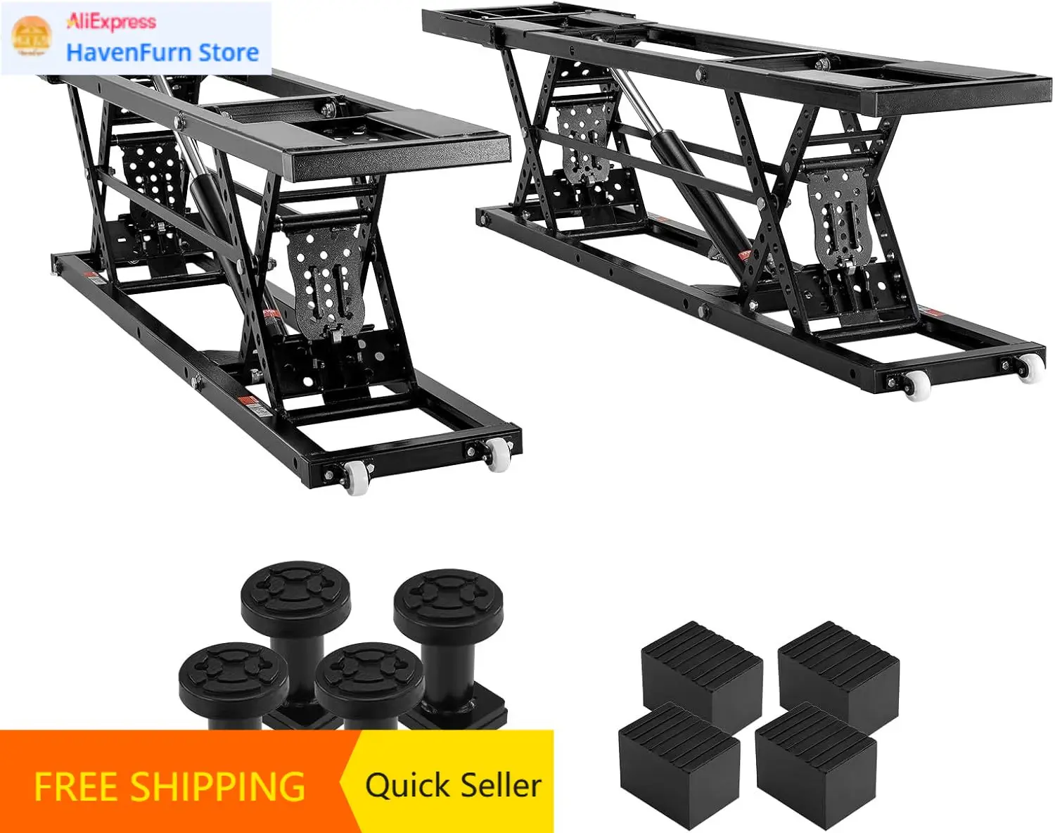 

Горячая распродажа: Автомобильный подъемник, грузоподъемность 7000 фунтов, портативный, с удлиненными опорными пластинами, максимальная высота подъема 26,8 дюйма. Высокопрочная углеродистая сталь