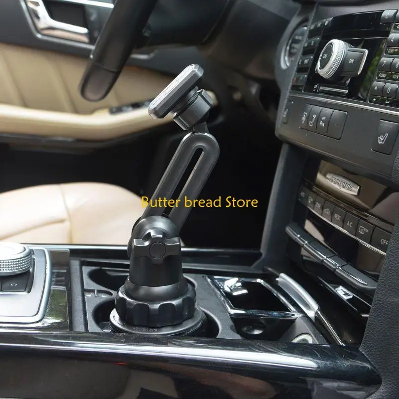 W89C Einstellbarer langer Arm Mobiltelefon Mount CAR Cup Magnethalter Ständer