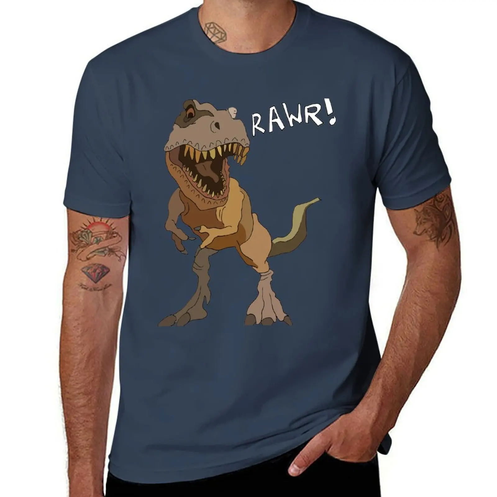T-rex T-Shirt Outdoor Work Short Sleeve Top