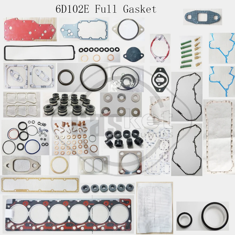 

6D102E 6D102 S6D102 S6D105 For Komatsu Full Gasket Kit engine Drable Spare Parts