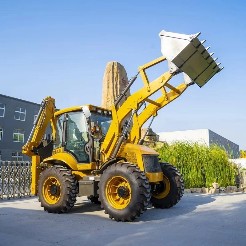 Backhoe Loader, Retroexcavadora, Traktor Pertanian, Excavator, Backhoe Loader