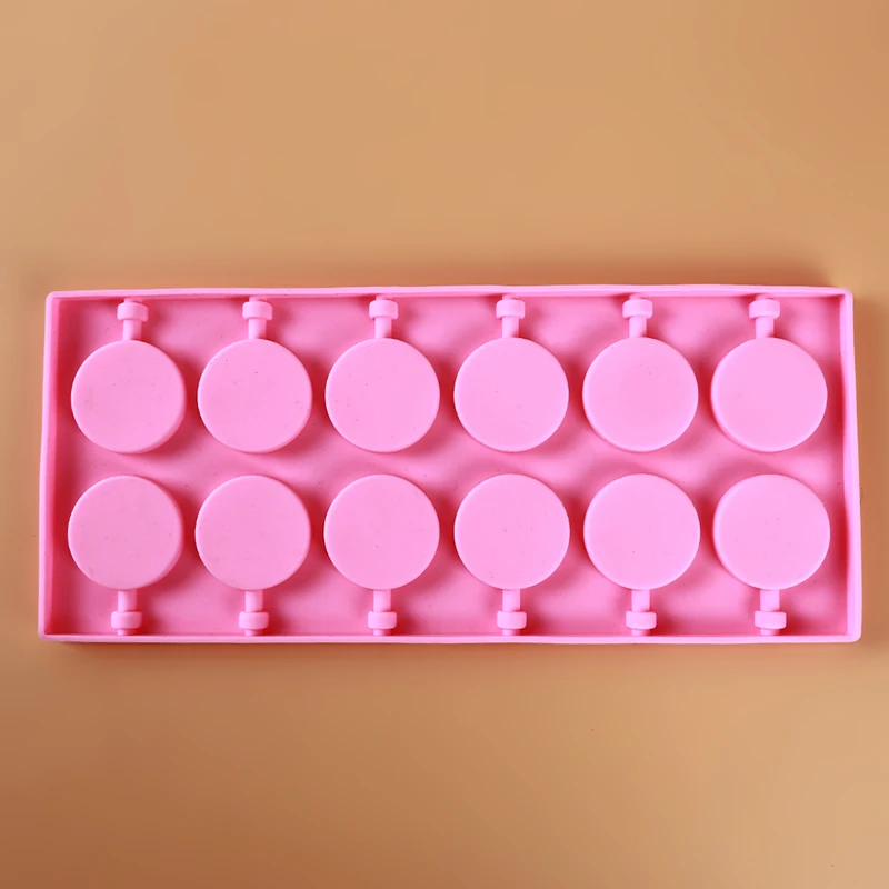 Moule en silicone fleur et sucette ronde mignonne, moule har ant bricolage, ustensiles de cuisson au fudge au chocolat, moule à gâteau, accessoires de cuisine