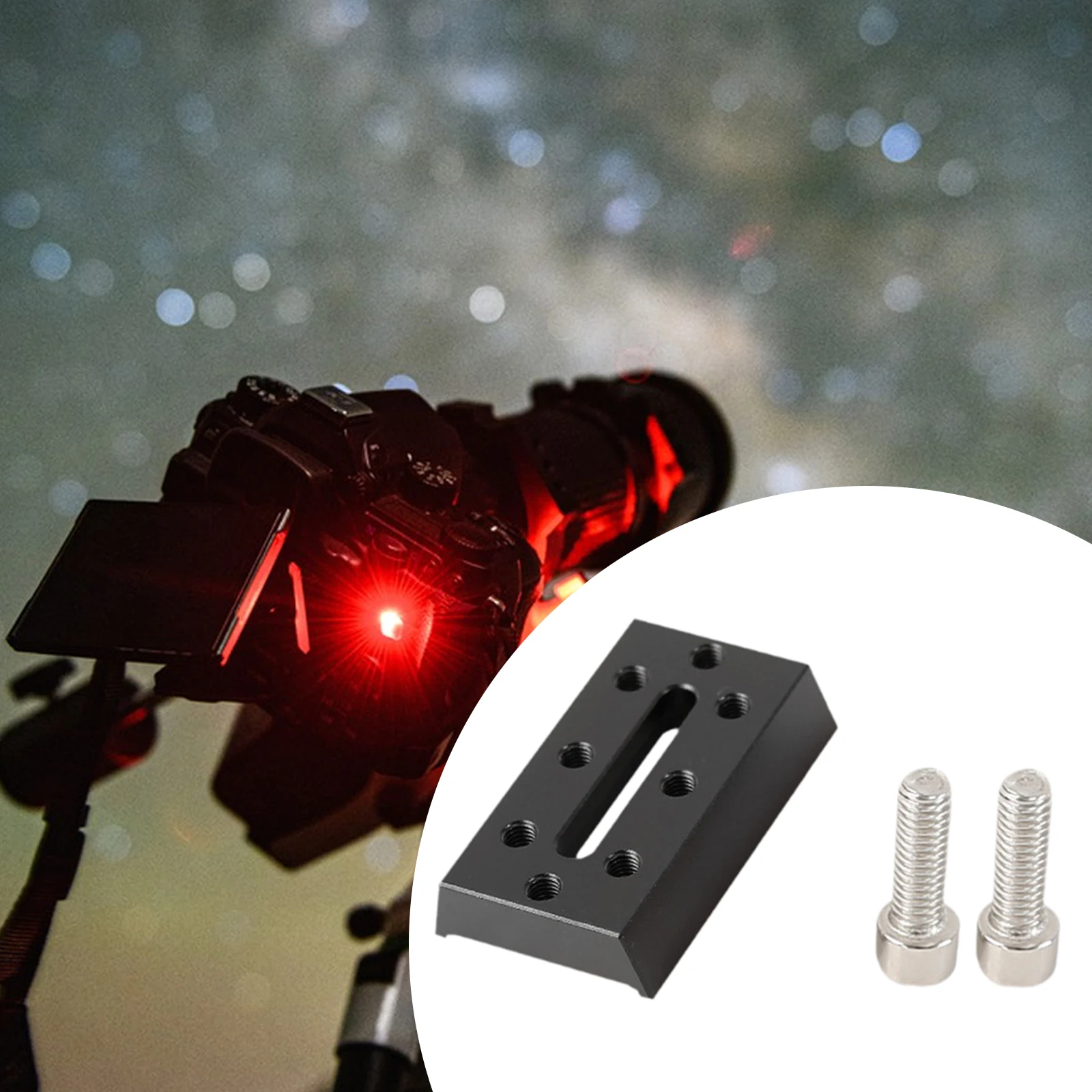 تلسكوب دليل حلقة الناهض كتل الفواصل الألومنيوم المحمولة سطح أملس تجميع بسيط مع 1/4 "و M6 مسامير التبعي