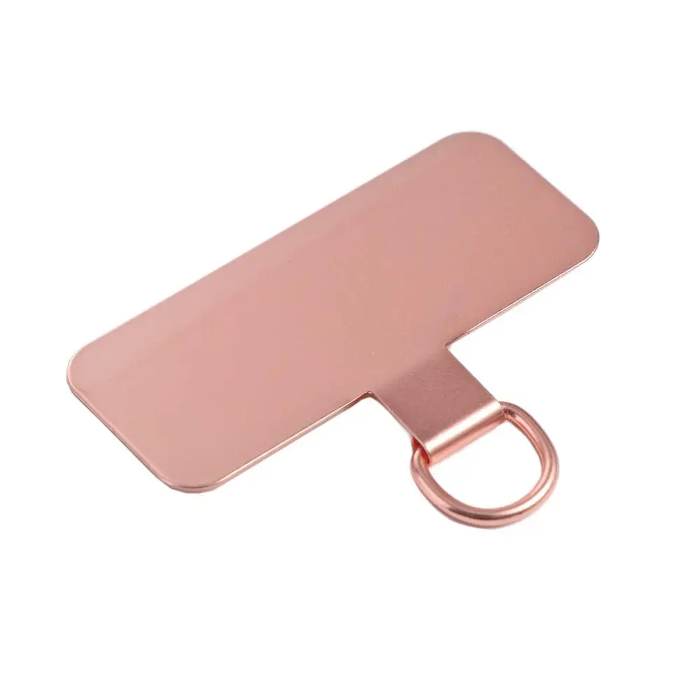 

Stainless Steel Phone Lanyard Gasket Detachable Hanging Cord Metal Phone Patch Ultra Thin Metal Phone Card Clip Replacement