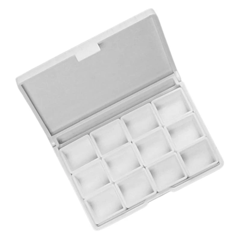 

12 Well Watercolor Paint Palette Box Paint Mixing Tray with Dustproof Lid