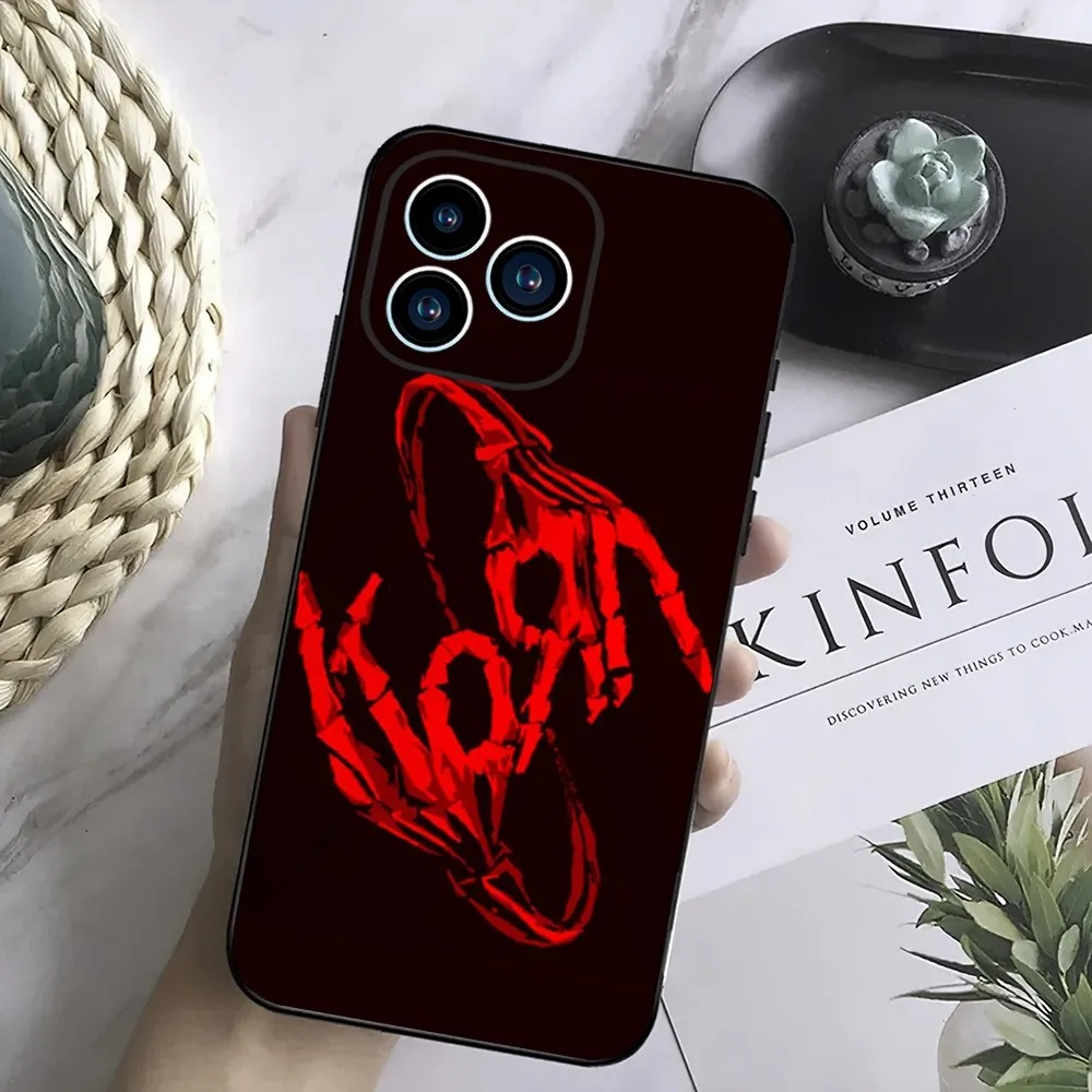 Rock Band K-Korn Phone Case For Samsung Galaxy S24 S23 S22 S21 S20 FE S10 S9 S10E Plus Ultra Lite 5G Black Phone Case