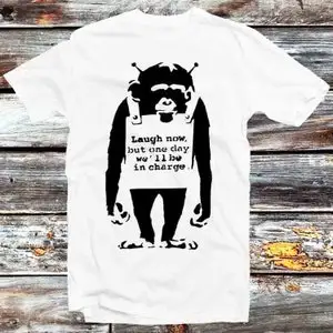 Banksy Monkey Laugh Now Tee