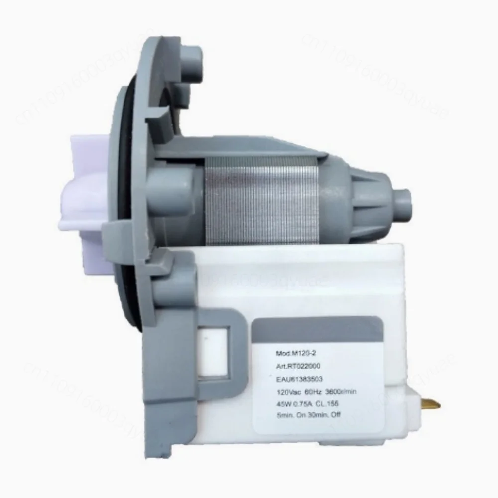 120V Copper Coil Washing Machine Drain Pump EAU61383503 For LG