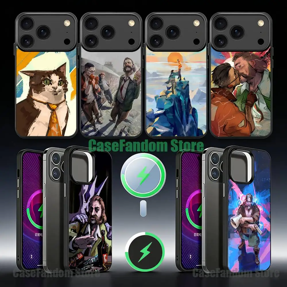 

Game D-Disco E-Elysiums Magnetic Wireless Charging Black Phone Case For iPhone 17,16,15,14,13,12,11,Pro,Max,Plus,Mini,SE4,E