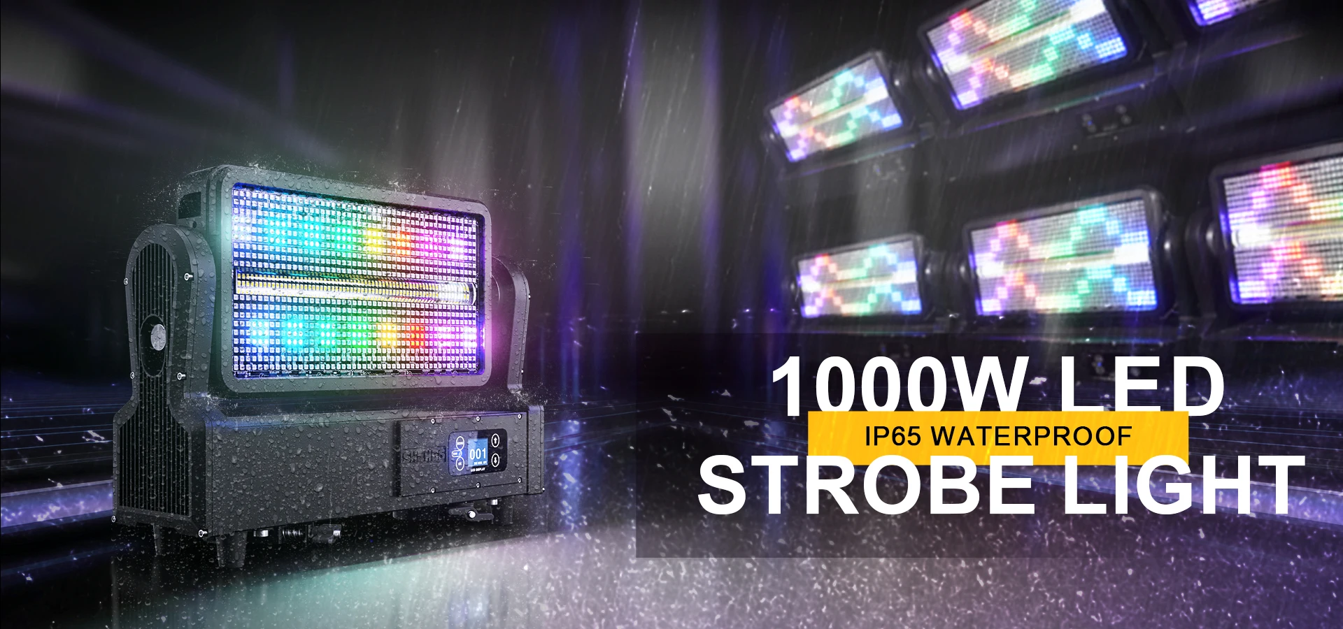 SHEHDS Wasserdichtes 1000W Stroboskoplicht IP65 Wash Moving Head Flash Wash RGB-Licht für DJ Disco Outdoor Party Musikfestival – Detail 1