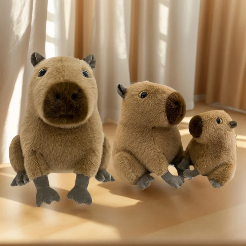 

16-30CM Kawaii Capybara Plush Toys Cute Capibara Plushie Pillow Super Soft Stuffed Animal Doll Cartoon Capybara Pendant Toy Gift
