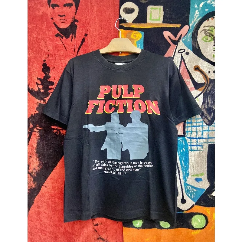 Vintage 00s Pulp Fiction 1994 Legendary Quentin Tarantino Cult Crime Movie T Shirt high-quality streetwear, unisex.