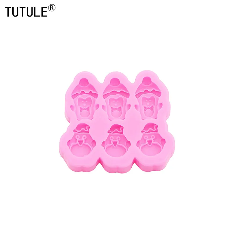 Christmas penguin Silicone Mold Christmas Series Fondant Sugar Cupcake Craft Silicone Molds DIY drop glue epoxy resin Mold