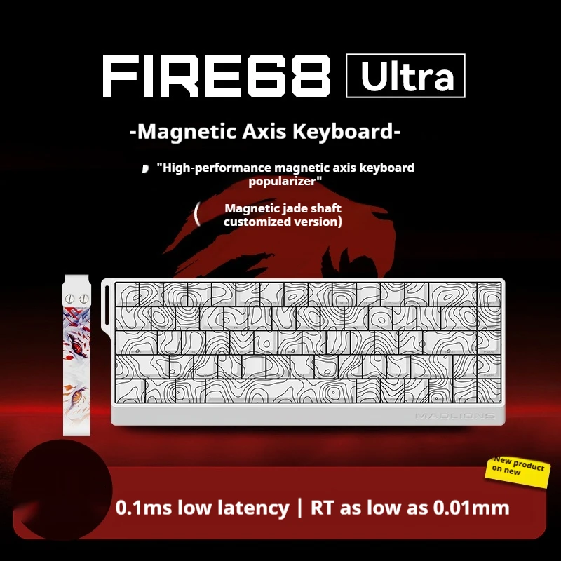 

FGG MADLIONS Fire68 Ultra Gaming Keyboard Magnetic Switch Mechanical Keyboard 0.01 Rapid Trigger 8K Wired PC Gaming Accessories