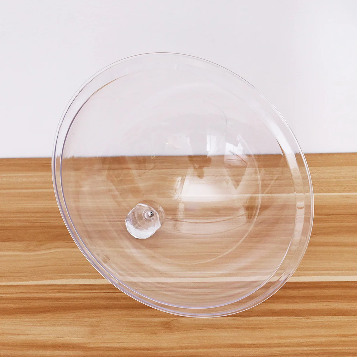 

21.5Cm Transparent Acrylic Dust-Proof Anti-Fly Mosquito Protector Portable Small Plastic For Kitchen Table Outdoor Use