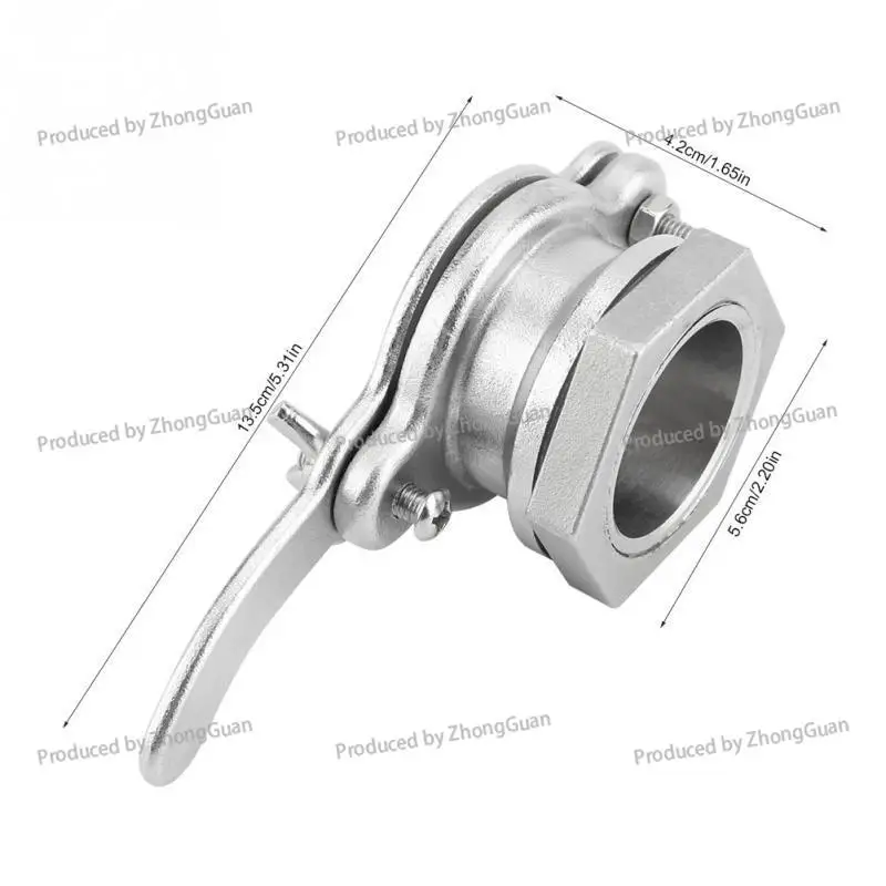 Stainless Steel Honey Flow Spout for Beekeeping Equipment, Stainless Steel Honey Outlet, Honey Extractor Flow Bucket Accessory