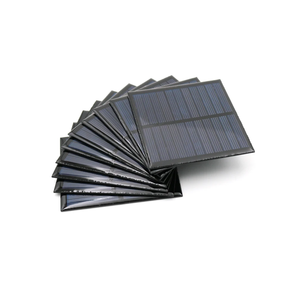 10pcs Solar Panel 5.5V Mini Solar System DIY For Battery PV Cell Phone Chargers Portable 70mA 80mA 100mA 110mA 160mA 180mA 291mA