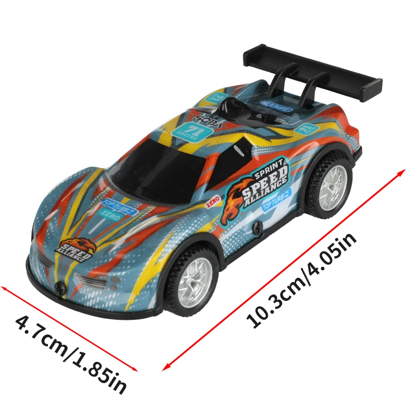 Coche con ranura analógica, escala 1 43 1/43, conjunto con circuito eléctrico ligero, pista de carreras de evolución, accesorios para coches de juguete