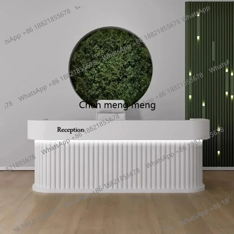 

Store Store Podium Desk Front Reception Counter Cashier Tables Church Pulpit Podium Entrances Reception Tables 140CM Furniture