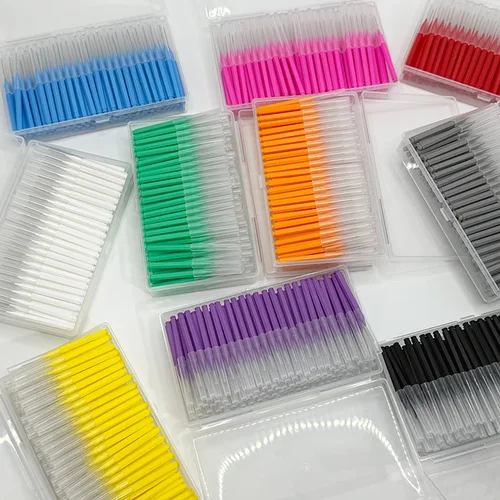 Imagen 2 del producto 2026 nuevo 140 unids/caja cepillo Interdental tipo I 0,6-1,5 Mm limpieza entre los dientes cuidado bucal ortodoncia forma de I hilo dental