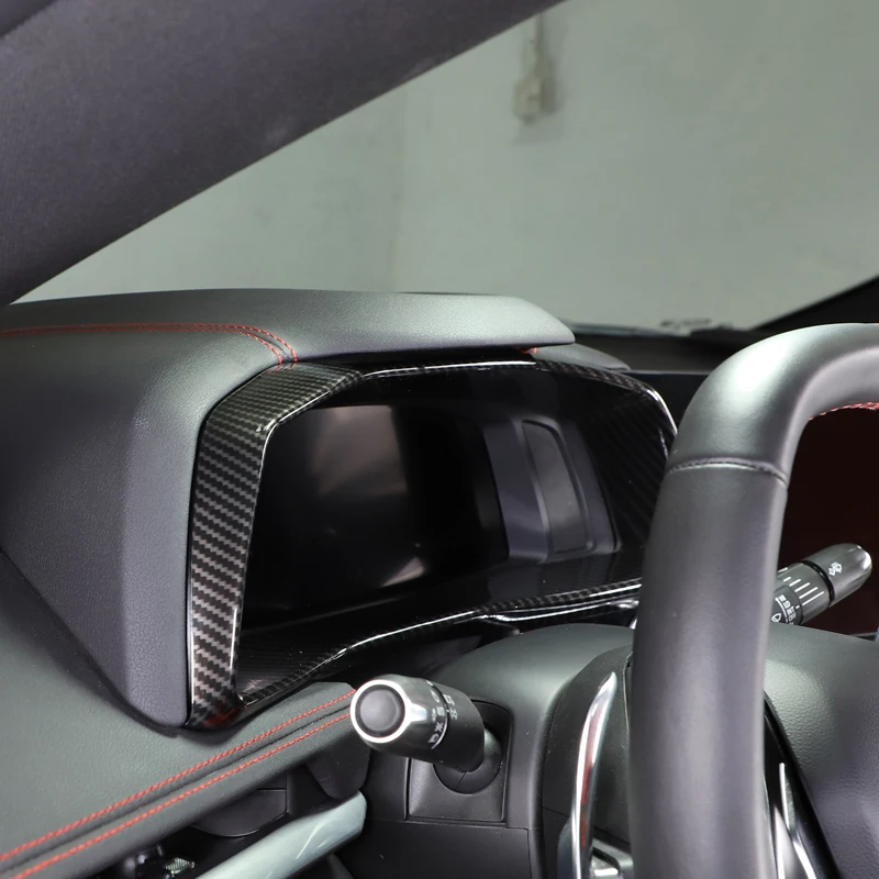 

Накладка на приборную панель из АБС-пластика под карбон/красная для Chevrolet Corvette C8 Stingray Z51 Z06 2020-2025, аксессуары для интерьера автомобиля