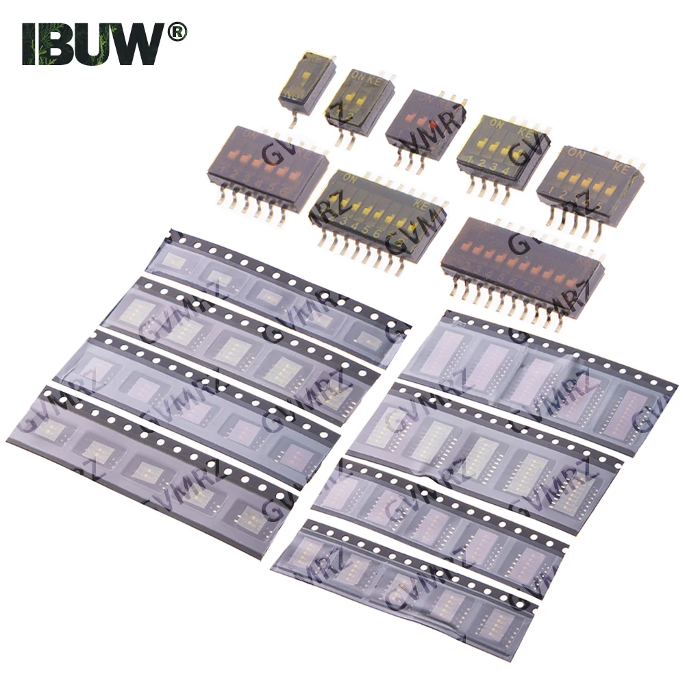 5PCS Slide Type Switch Module 1 2 3 4 5PIN 1.27 Pitch Toggle Switch Snap Switch DIP DIP Switch Connector  6 7 8 10PIN