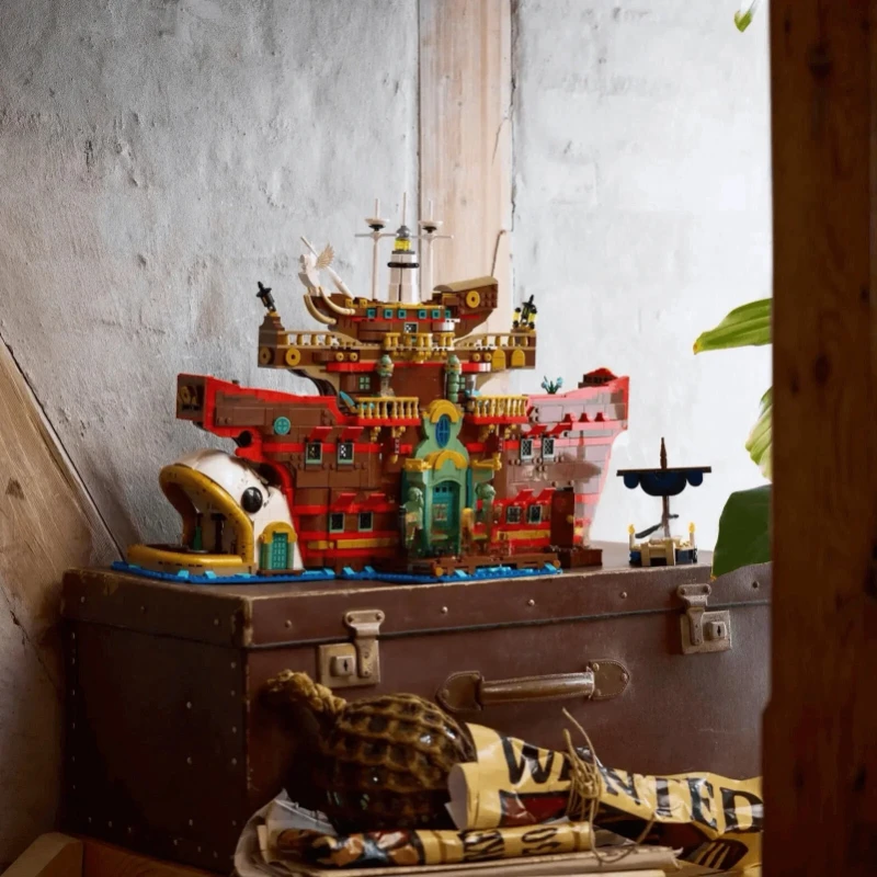 

NEW 75640 Street View Floating Restaurant Architecture Building Blocks Creative DIY Model Bricks Toy for Children Adult Gift