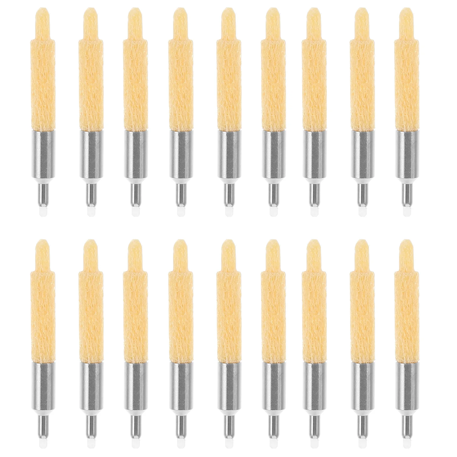 

20 Pcs Light with Clip Paint Pen Refillable Practical Nibs Points for Pens Yellow Painting Marker Tips