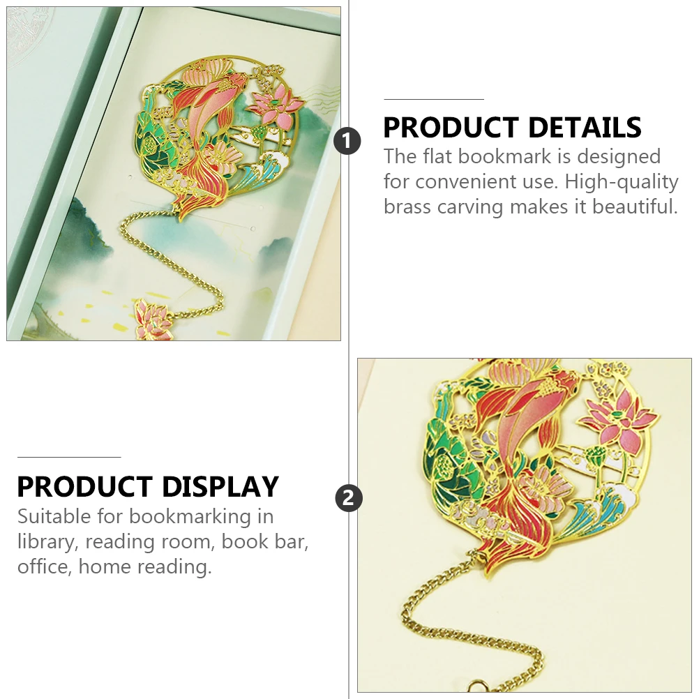 Messing-Lesezeichen, Lesekunst, Lesezeichen, Leser, Lesezeichen, Anhänger, Lesezeichen, Messingschnitzerei, dekorativer Stil, Mode