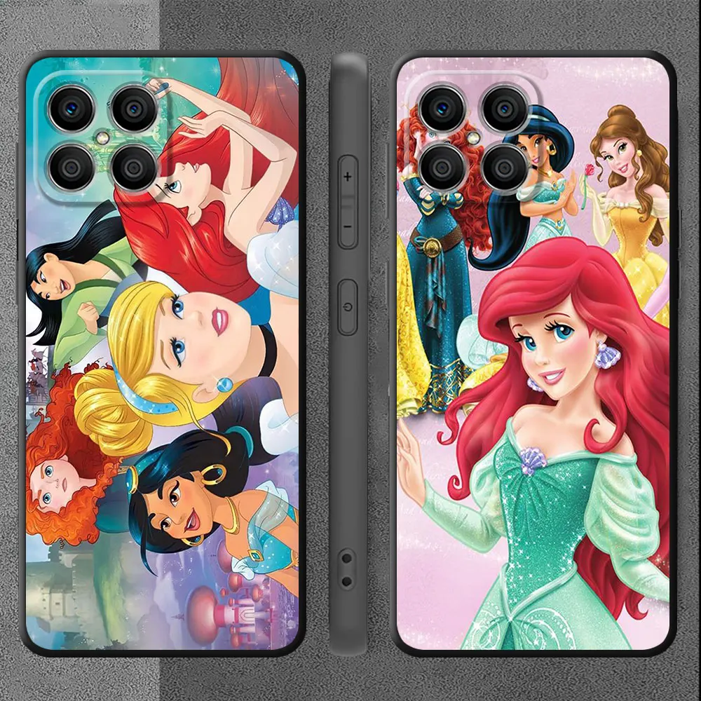 Case For Huawei Honor X8 8X X9a X7 X6a X6 90 Pro 70 Lite 50 20 P40 P30 Y9 2019 Y8s 20i Shell Phone Cover Disney Girl Princess