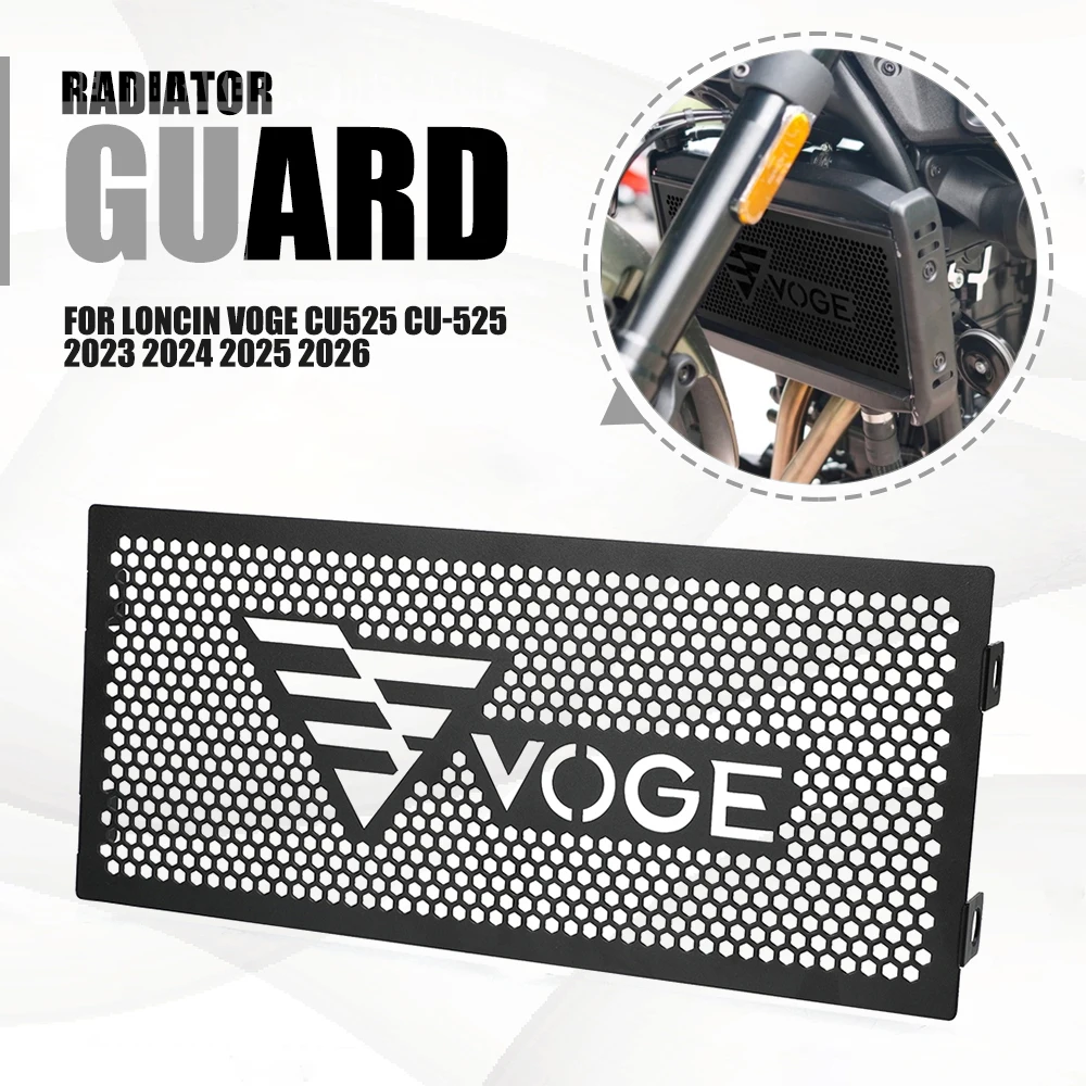 

For LONCIN VOGE CU525 CU-525 2023 2024 2025 2026 525 CU New Radiator Grille Guard Cover Protection Motorcycle Radiator Guard