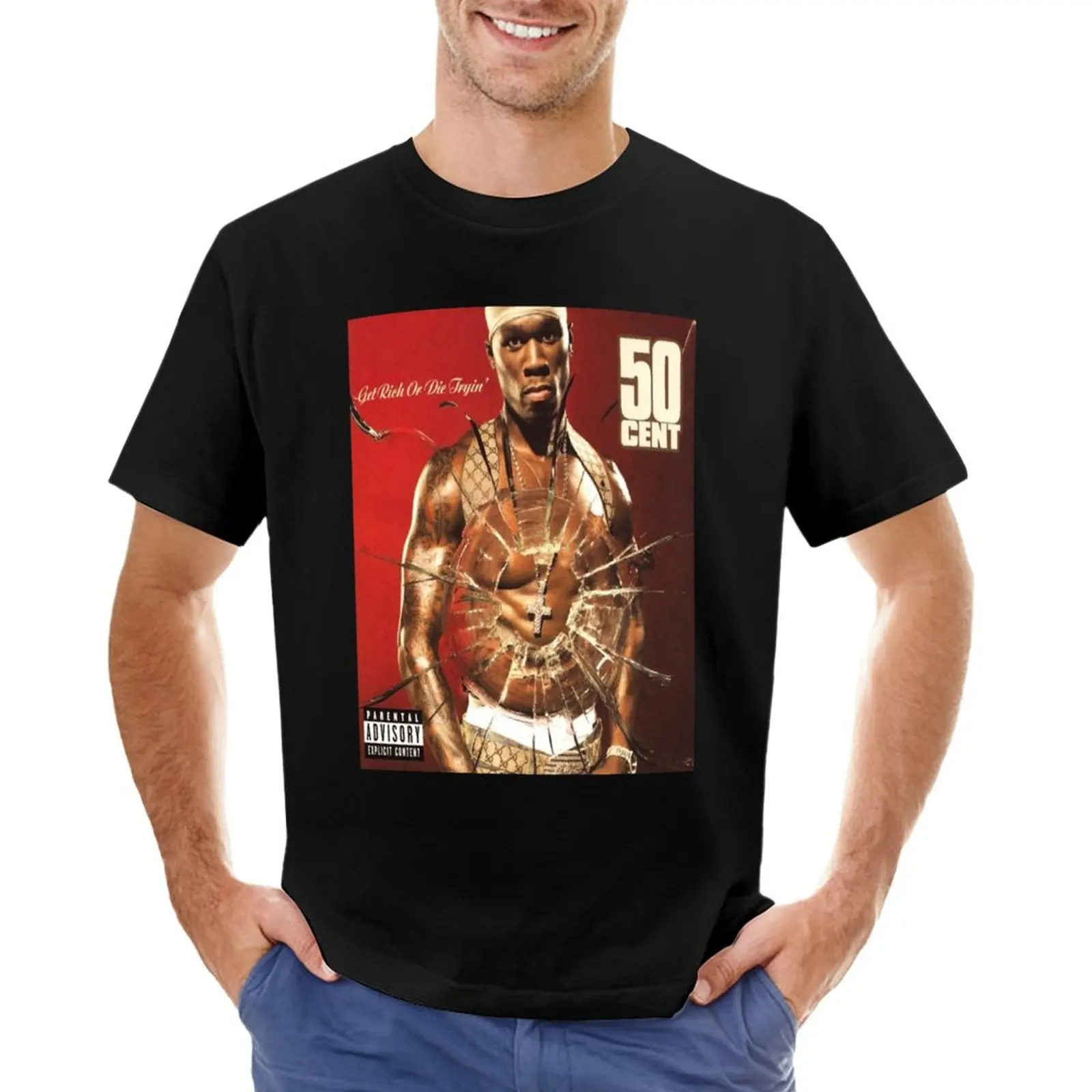 

50 cent album cover T-Shirt Short sleeve tee sports fan t-shirts men t shirt