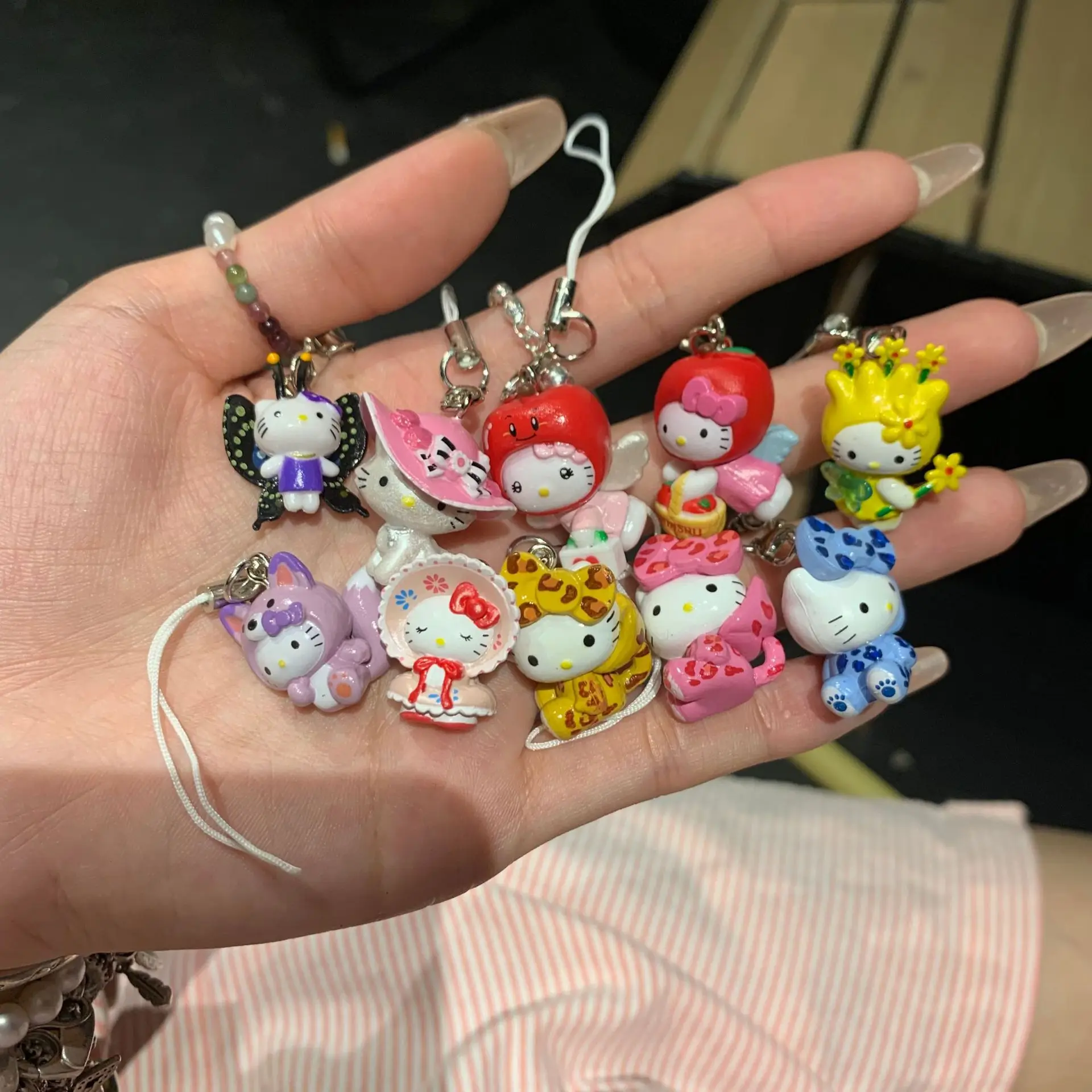 

Cute Hello Kitty Phone Chain Keychain Pendant Cartoon Phone Case Chain CCD Camera Pendant Accessory
