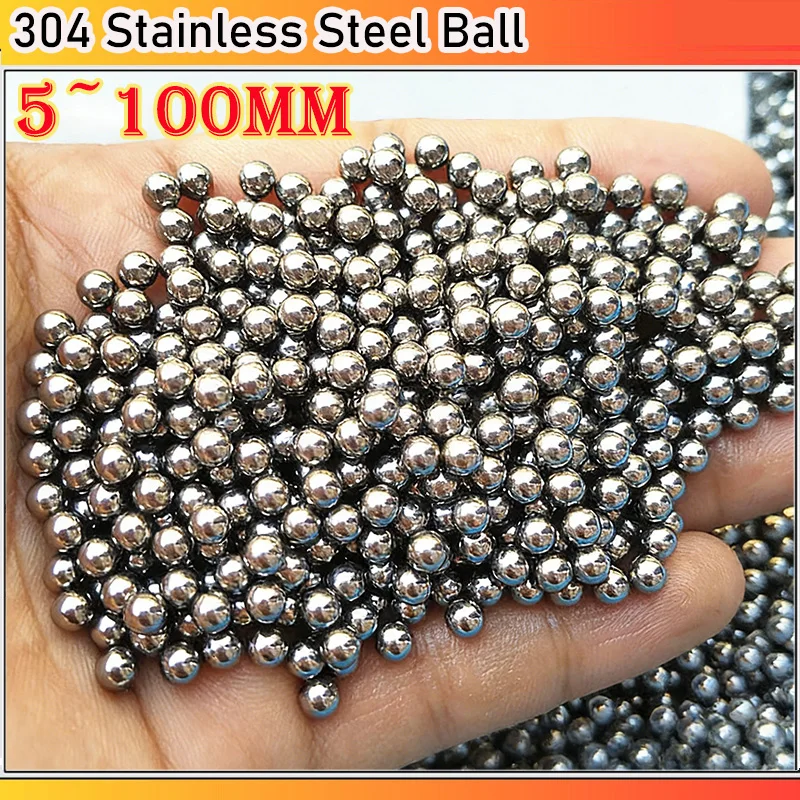 

1~100pcs 5~100mm 304 Stainless Steel Solid Ball Precision Bearing Steel Small Pellet Round Smooth Roller Balls