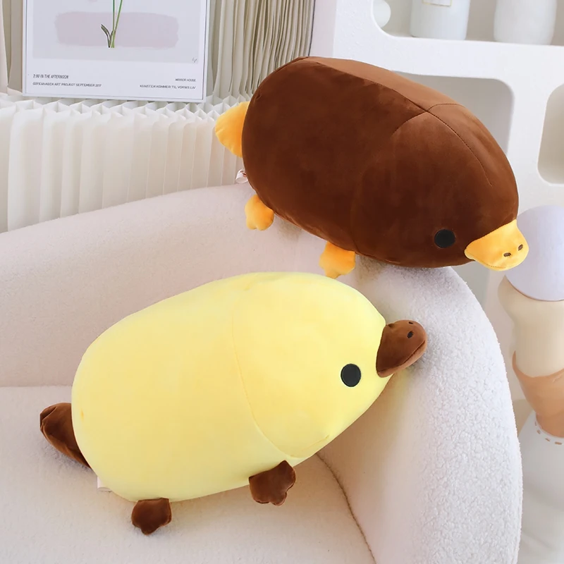 

45cm Lying Platypus Plush Toy Stuffed Soft Cartoon Animals Pillow Sofa Cushion Baby Appease Doll for Girlfriend Birthday Gifts