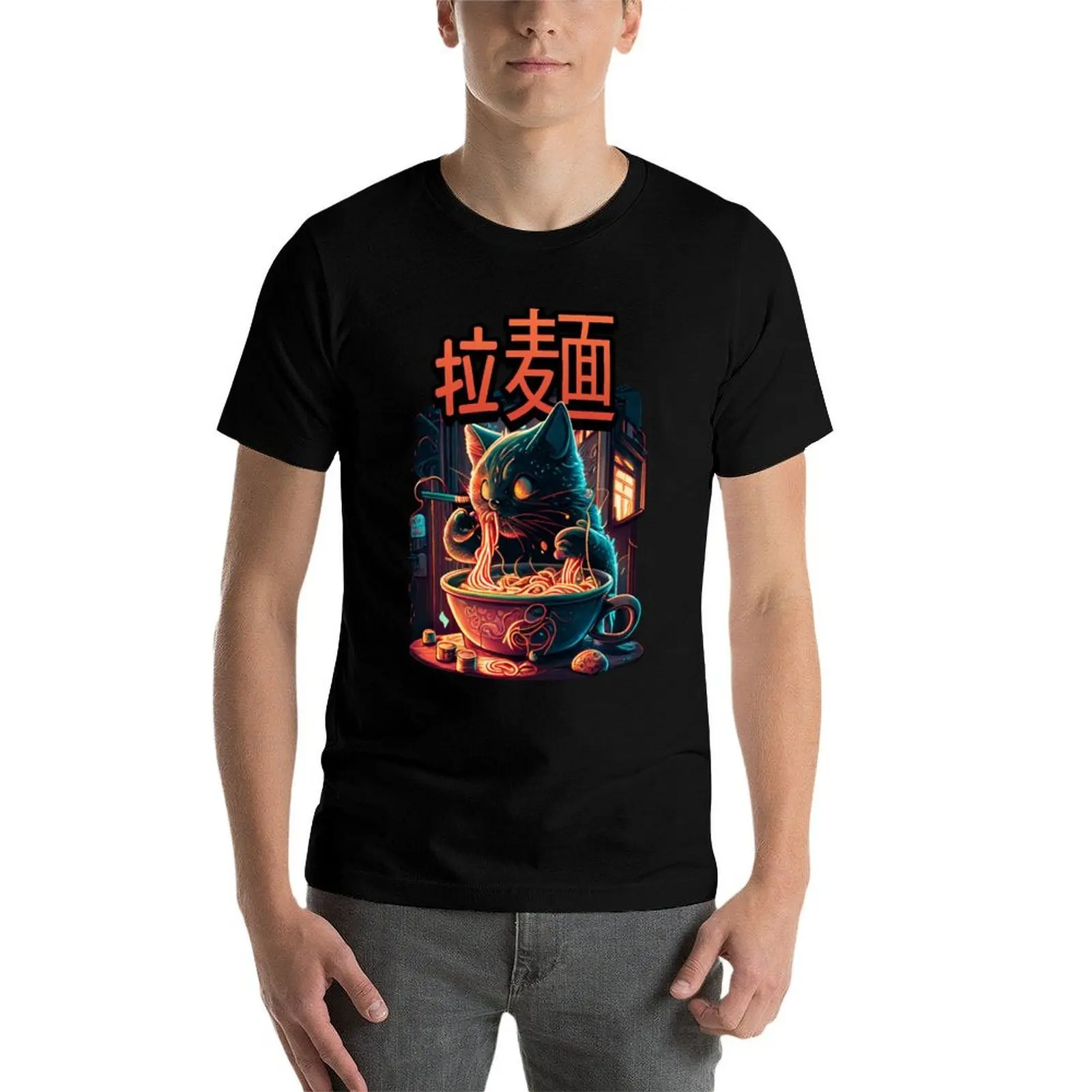Late Night Ramen T-Shirt man t shirt summer anime t shirts oversize funny t shirts man