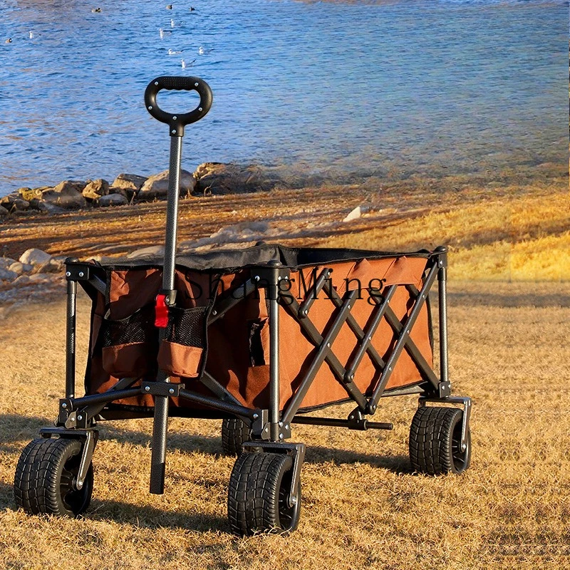 

FG Family Camping Picnic Truck Portable Folding Stall Large Capacity Flexible Cart Outdoor Camping Truck