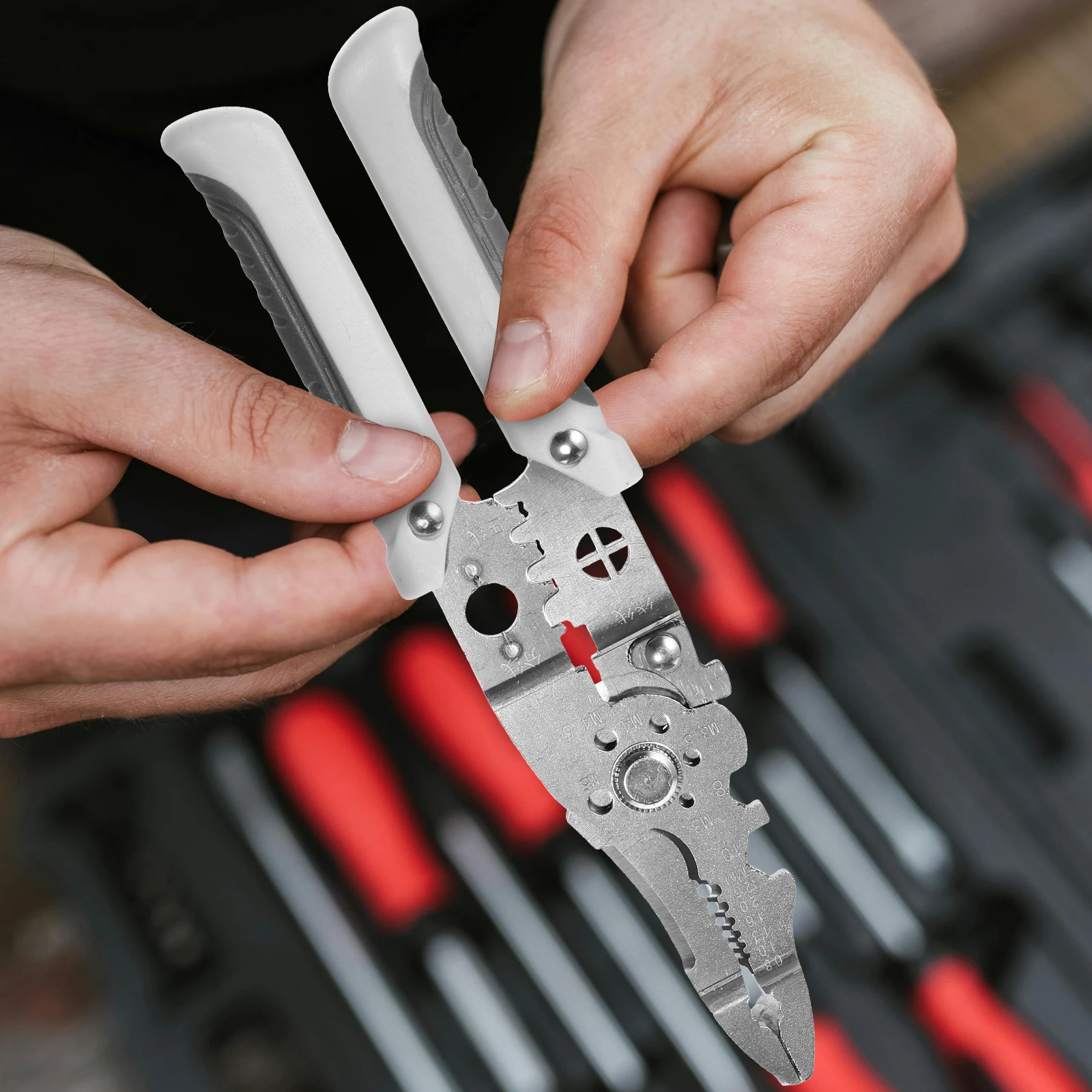 

Strippers Electrical Pliers Multifunctional Tool Stripper Professional Duty Cable H ling Stainless Steel Plastic