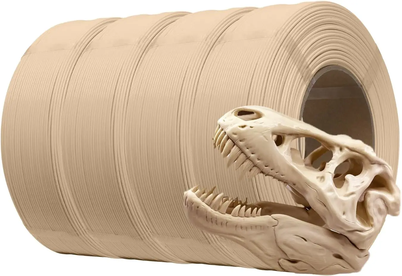 

Филамент PLA+ для 3D-принтера, 1.75 мм, 1 кг на катушке, без катушки для высокоскоростной печати, цвет костяной белый